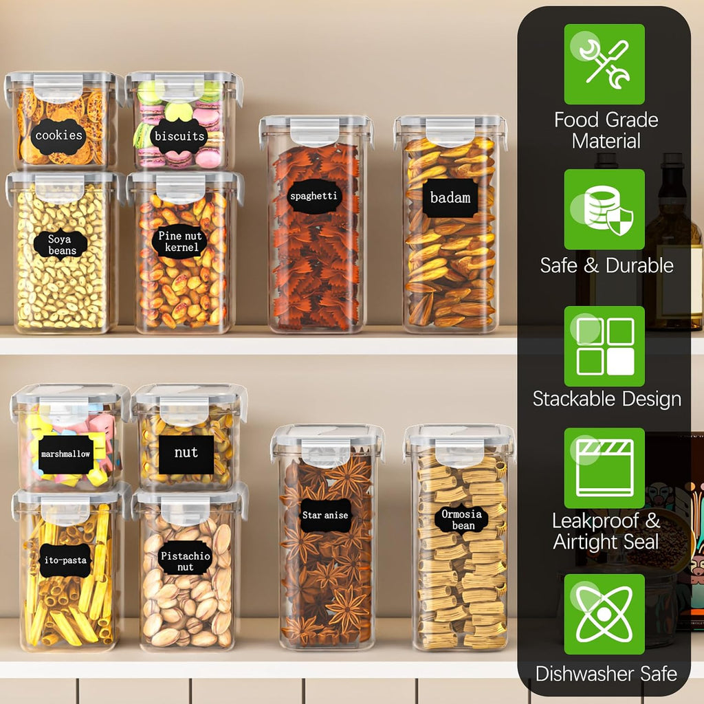 PurKeep 24-Pack Food Storage Containers Airtight