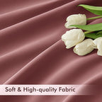 MIULEE Dusty Rose Back Tab Blackout Curtains 63 Inch Length 2 Panels Set - Image 6