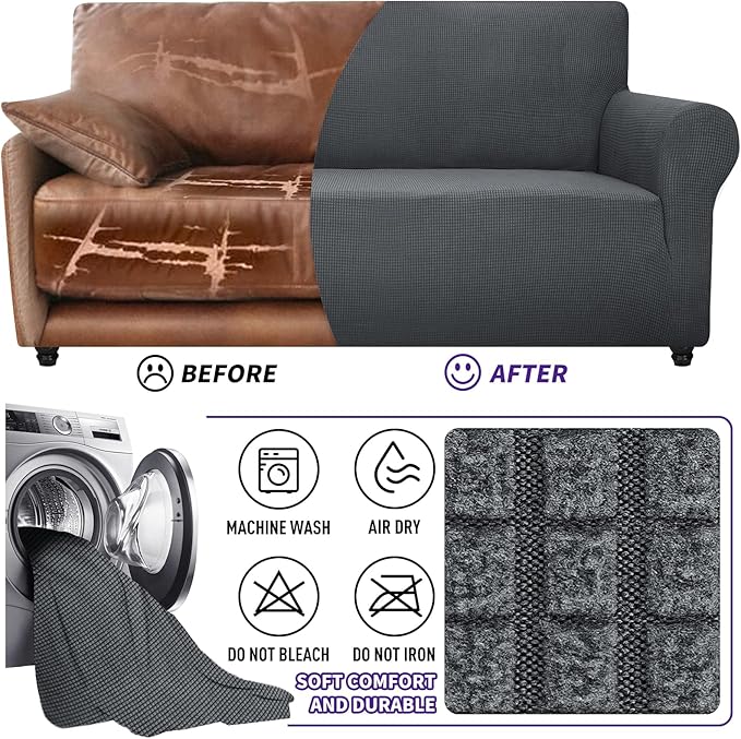 ZNSAYOTX Stretch Oversized Couch Cover Universal Sofa Covers - Image 7