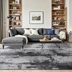 Toneed Abstract Area Rug 6x9 Modern Washable Rug Soft Non Slip Rug Low Pile - Image 2