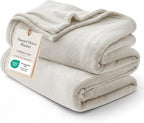 Bedsure GentleSoft Fleece Throw Blanket Linen by BEDSURE