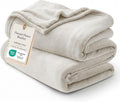Bedsure Fleece Blanket Twin Blanket Linen by BEDSURE