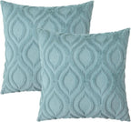 decorUhome Summer Throw Pillow Covers 16x16 Inch Set of 2, Soft Plush Faux Wool - Image 9