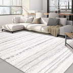 Nakagishi 8x10 Area Rugs Living Room: Washable Boho Large Neutral Soft by NakagishiAreaRug
