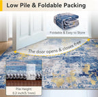 Washable Area Rugs 10'x14' Non-Slip Modern Abstract Soft - Image 6