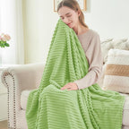 BEDELITE Fleece Blanket Queen Size – 3D Ribbed Jacquard Soft and Warm - Image 3