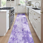 Washable Area Rugs 2'x10' Non-Slip Modern Abstract Soft - Image 2