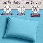 Lavish Home Brushed Microfiber Sheet Set, Light Blue, 3 Piece, Twin
