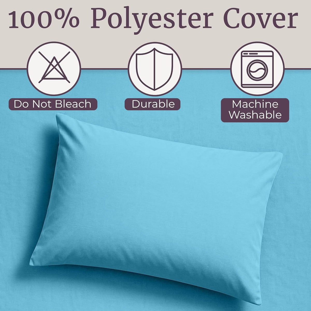 Lavish Home Brushed Microfiber Sheet Set, Light Blue, 3 Piece, Twin