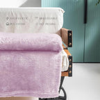 Exclusivo Mezcla Plush Fuzzy Fleece Throw Blanket Extra Large, Super Soft - Image 5