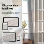 100% Blackout Shield Linen Blackout Curtains - Image 6