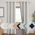 NICETOWN Snowbound Vintage Linen 100% Blackout Curtains by NICETOWN