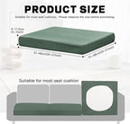 8Pcs Outdoor Cushion Covers, Patio Cushion Covers, Stretch Elastic Slipcovers - Image 2