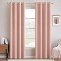 MIULEE 100% Blackout Linen Curtains by MIULEE