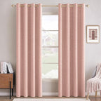 MIULEE Linen Curtains 100% Blackout by MIULEE