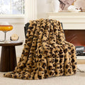 Cozy Bliss Cheetah Leopard Print Faux Fur Throw by CozyBliss