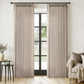 MIULEE Pinch Pleated Thick Linen Curtains 90 Inches Long 2 Panels by MIULEE