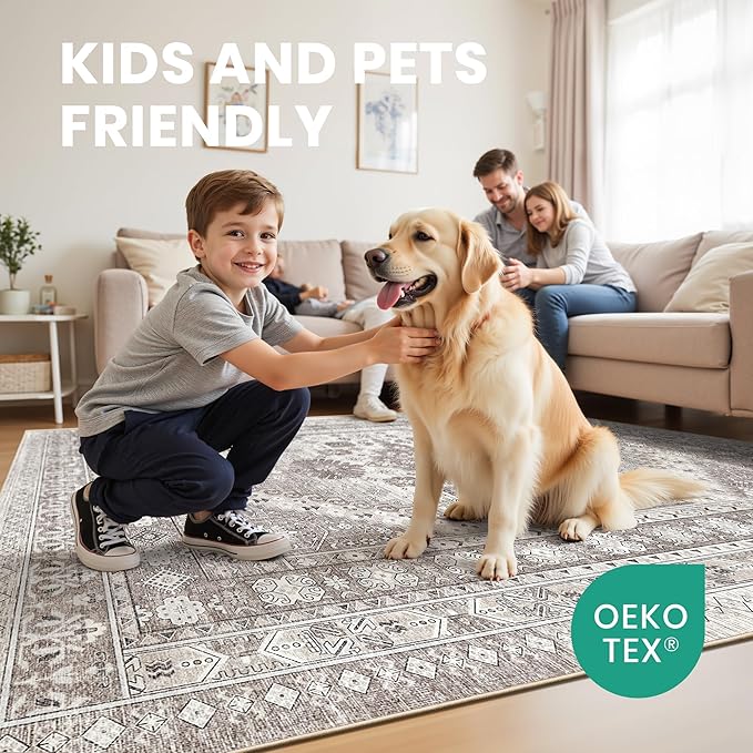 zesthome 3x5 Area Rug Ultra Soft Washable Rug, Non Slip Area Rug Indoor Entrance - Image 7