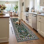 HEBE Washable Hallway Runner Rug 2'x 8' Non Slip Kitchen Rugs Runner, Low Pile - Image 2