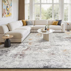 Rugflix 9x12 Area Rugs for Living Room, Washable Large Rug Stain-Resistant Low - Image 8