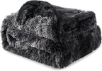 Bedsure GentleSoft Fluffy Tie Dye Black Blankets Queen Size - Image 7