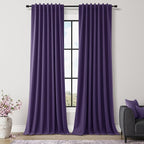 Guken 100% Blackout Curtains 120 Inch Length 2 Panels Set by Guken