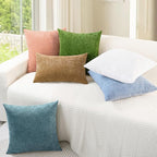 CaliTime Throw Pillow Covers Decorative 26 X 26 Inches Pack of 2 Cozy Chenille - Image 4