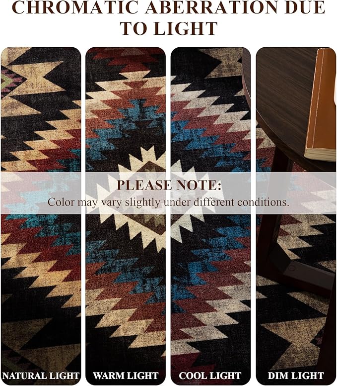 YIHOUSE Rustic Cabin Area Rug 4x6, Machine Washable Lodge Bear Rug, Non-Slip - Image 7