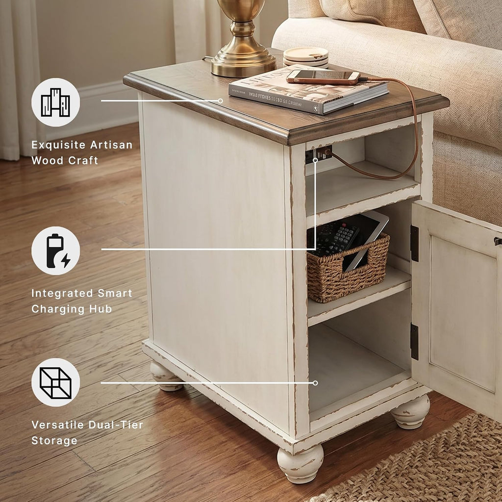 Signature Design by Ashley Chairside End Table with Charging Station