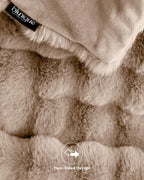 Ultra Soft Cozy Faux Fur Throw Blanket, Fuzzy Plush Thick Bubble Blanket - Image 8