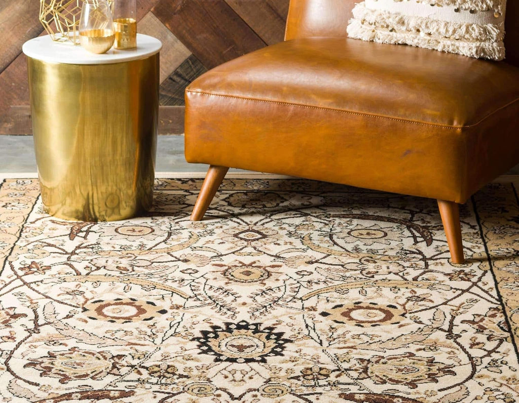 Unique Loom Espahan Collection Area Rug - Cape Cod (2' 2" x 3' 1" Rectangle, Ivory/ Beige)