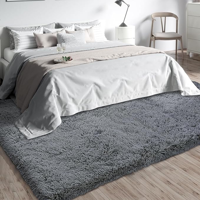 Shag Area Rugs for Bedroom Living Room, 4X6 Ultra Soft Fluffy Area Rugs for Dorm - Image 8
