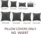 Fancy Homi 2 Packs Dark Gray Lumbar Decorative Throw Pillow Covers 12x20 Inch - Image 6
