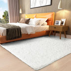 Ophanie White Rugs for Bedroom Fluffy, Girls Kids Baby Shaggy Shag Fuzzy Soft by Ophanie