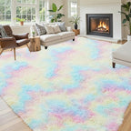 8x10 Area Rugs for Bedroom Living Room Fluffy, Large Area Rug Shag Shaggy - Image 2