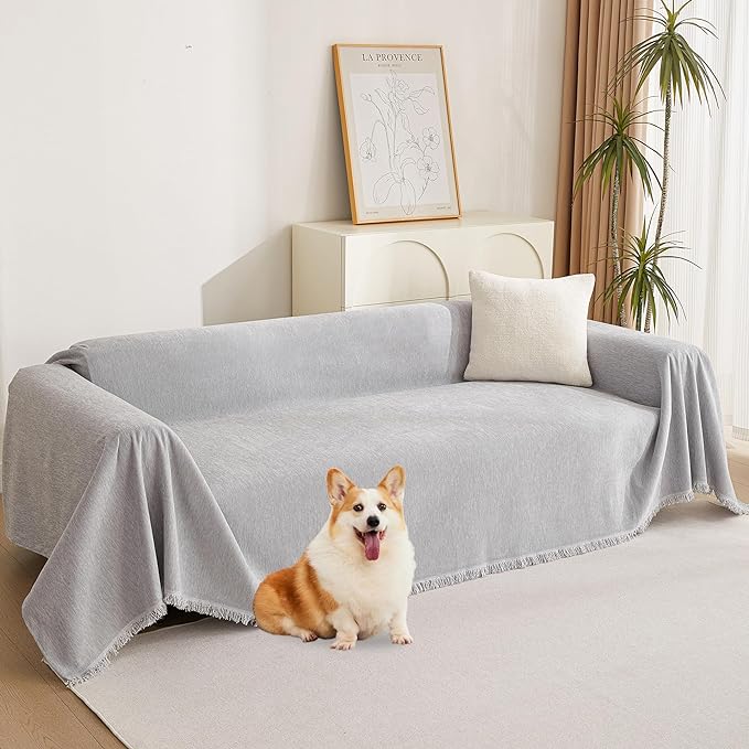 MYSKY HOME Sofa Cover for Dogs Washable for Loveseat, Boho Couch Cover Cover by MYSKYHOME