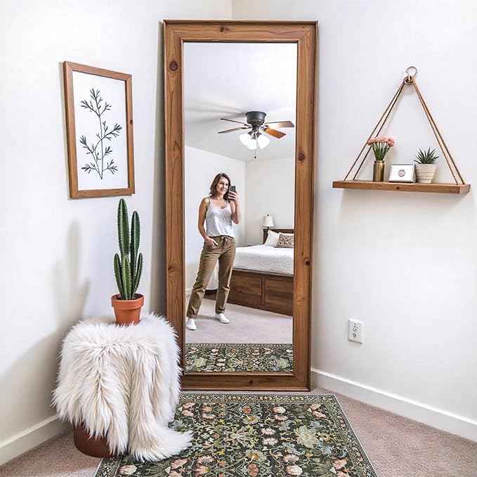 Washable 2x3 Entryway Area Rugs: Vintage Soft Floral Thin Doormat - Image 6