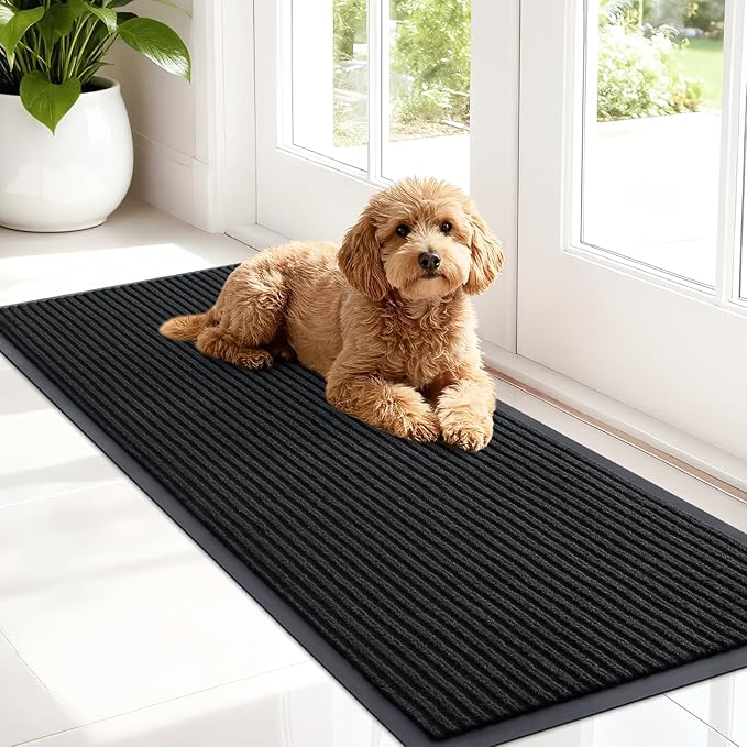 OLANLY Front Door Mat Indoor Outdoor Entrance, Waterproof Heavy Duty Doormat by OLANLY