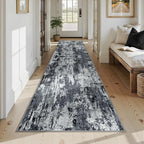 Washable Area Rugs 3x12 Non-Slip Modern Abstract Soft - Image 2