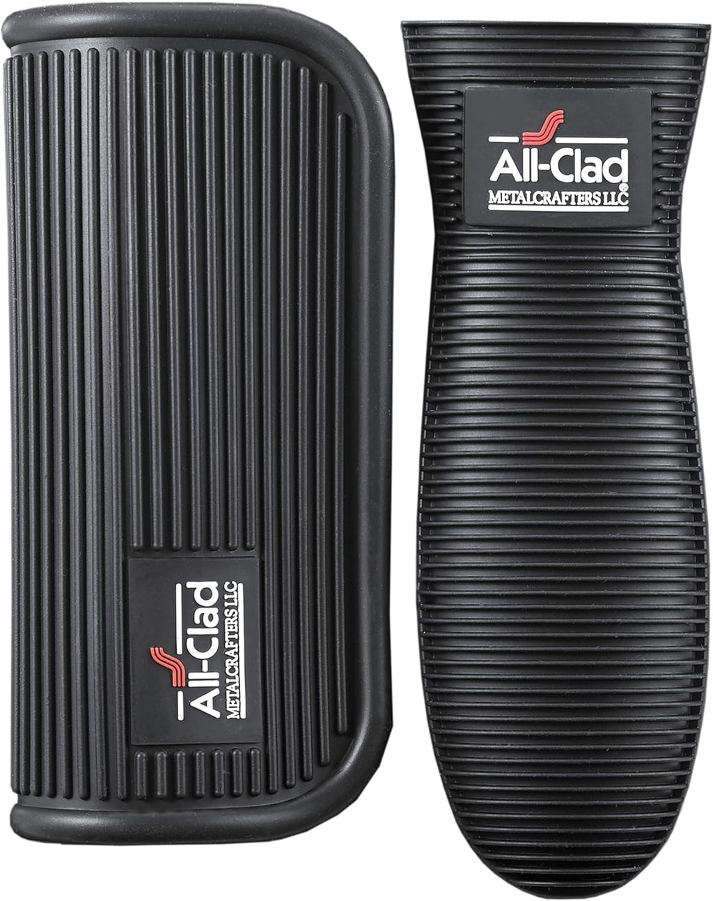 All-Clad Professional Silicone Grip Set, 500°F Heat Resistance, Black/Grey, 2pc