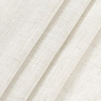 Cream Linen Curtains 66 Inch Length - Image 7