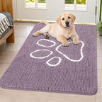Smiry Dog Door Mat for Muddy Paws, Absorbent Dirt Trapper Non Slip Quick Dry by Smiry
