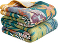 MSGKV Boho Throw Blanket for Couch and Sofa Cotton Blankets for Living Room by MSGKVHomeTextiles