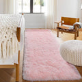 ONASAR Pink Runner Rugs for Bedroom Living Room, 2x6 Bedside Hallway Fluffy by ONASAR