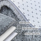 Fluffy Shag Runner Rugs for Bedroom Hallways, 2x8 Grey Long Soft Throw Area Rug - Image 6