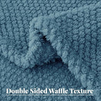 Whale Flotilla Queen Size Fuzzy Fleece Blanket, Fluffy Warm Soft Jacquard Bed - Image 6