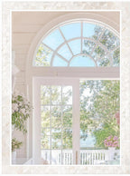 Tanmicoshomy White Shell Framed Wall Mirrors for Bathroom 24x36 Inch