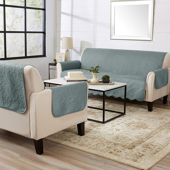 Great Bay Home Reversible Sofa Cover - Image 5
