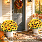AmyHomie Artificial Sunflowers for Outdoors Fall Decor, 2 Bouquets