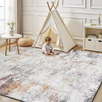 Rugflix 9x12 Area Rugs for Living Room, Washable Large Rug Stain-Resistant Low - Image 9